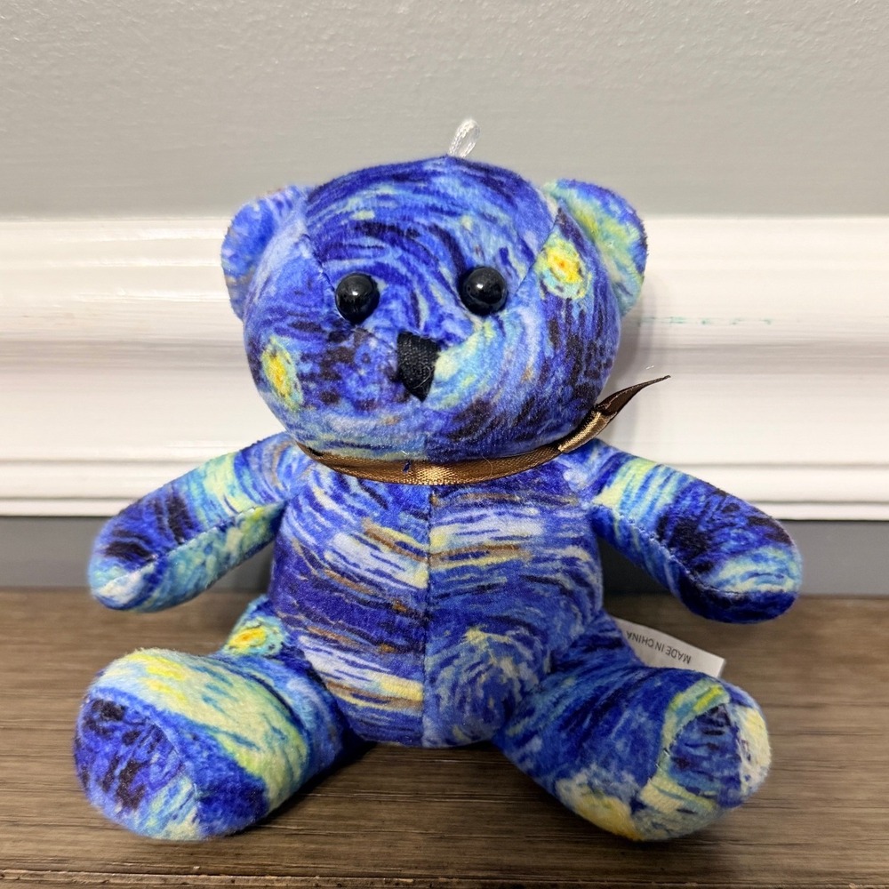 Van Gogh Starry‎ Night Teddy Bear Plush Lighthouse Immersive Art Souvenir